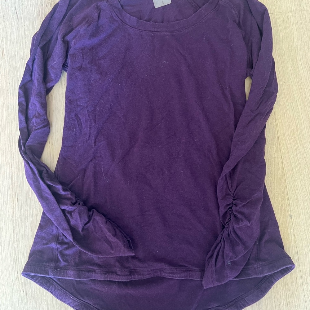 CALIA by Carrie Underwood Deep Purple Long Sleeve Top